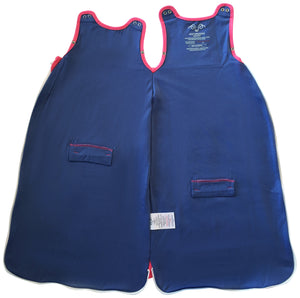 Merino wool and organic cotton sleeping bag, Pink (0-2 years)