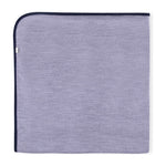 Essential Merino Baby Blanket - Knot x Antipodes Merino (Navy Blue and Grey)